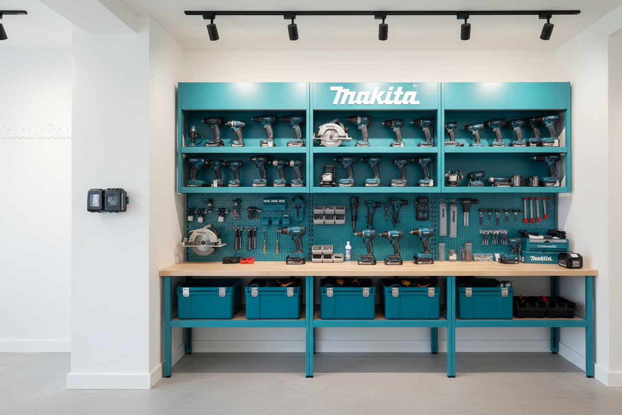 Tidy Tools Double Battery Holder for Makita Batteries