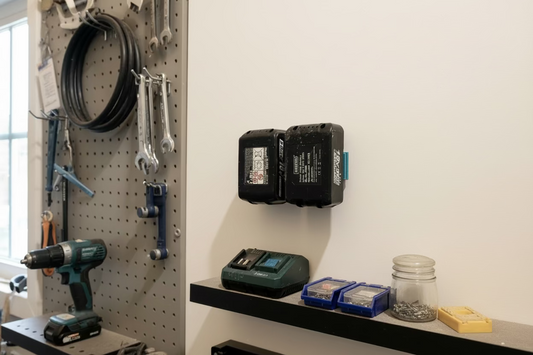 Tidy Tools Double Battery Holder for Makita Batteries